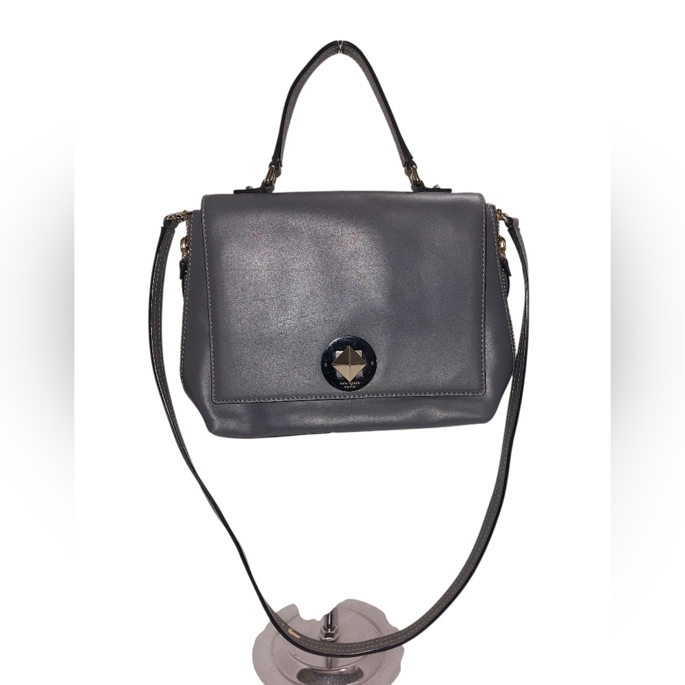 Kate Spade Gray Crossbody Bag with Sophisticated Design